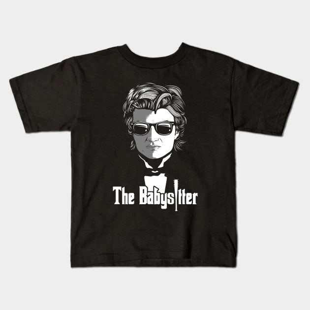 The Babysitter Funny Movie Tv Series Parody Retro Vintage Mashup Kids T-Shirt by BoggsNicolas